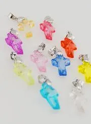 Set 10 Kruis Bedels Multicolor 16mm