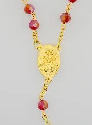 Rozenkrans van Rood Kristal en Wonderdadige Medaille