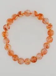 Armband van Hematoïde Kwarts Steen A - 8 mm