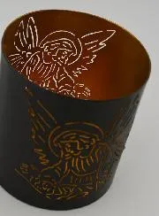 Opengewerkt Windlicht - Beschermengel