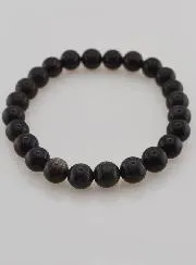 Edelsteen Armband van Zwarte Opaal 8mm