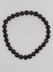 Edelsteen Armband van Zwarte Opaal 6mm