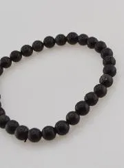 Edelsteen Armband van Zwarte Opaal 6mm