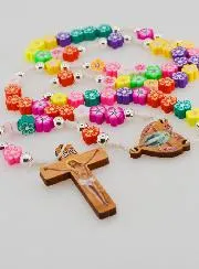 Veelkleurige Rozenkrans Maria Wonderdadige voor Kinderen