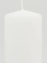 Decoratieve Tafelkaars 10 x 6 cm - Wit