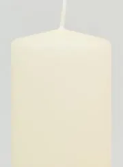 Decoratieve Tafelkaars 10 x 6 cm - Ivoor