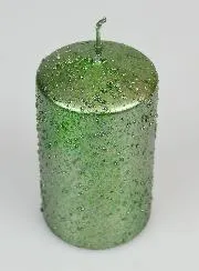 Decoratieve Kaars met Glitters - Groen