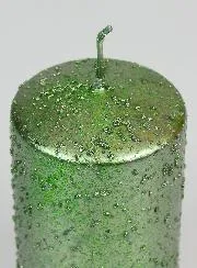 Decoratieve Kaars met Glitters - Groen