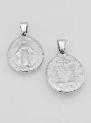 Wonderdadige Medaille van Roestvrij Staal 22mm - Gebed in het Frans
