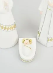 Kerststal Heilige Familie 17cm