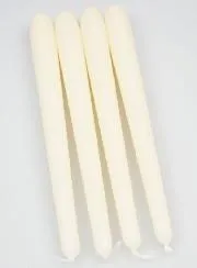 Set 4 Gotische Kaarsen Ivoor - 25cm