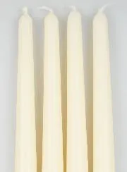 Set 4 Gotische Kaarsen Ivoor - 25cm