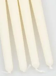 Set 4 Gotische Kaarsen Ivoor - 25cm