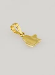 Hanger Beschermengel van 375 Goud - 6mm