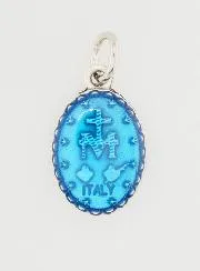 Wonderdadige Medaille Blauw en Zilver - 15 mm