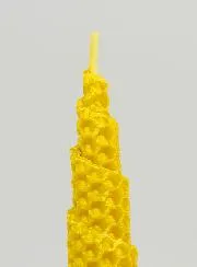 Kegelkaars van 100% Natuurlijke Bijenwas - 15cm