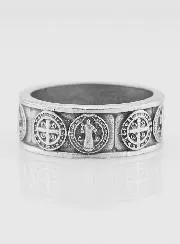 Religieuze Ring Heilige Benedictus - Maat 65