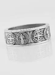 Religieuze Ring Heilige Benedictus - Maat 65