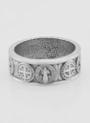 Religieuze Ring Heilige Benedictus - Maat 65