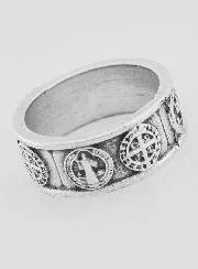 Religieuze Ring Heilige Benedictus - Maat 58