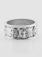 Religieuze Ring Heilige Benedictus - Maat 52