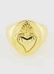 Ex Voto Ring van Goudkleurig Messing