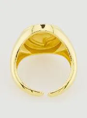 Ex Voto Ring van Goudkleurig Messing