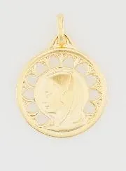 Opengewerkte Vergulde Hanger Maria - 20mm