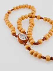 Rozenkrans Maria Wonderdadige Houten Kralen