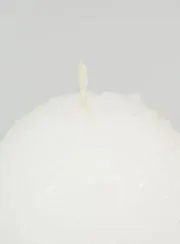 Kerstkaars Sneeuwbal - 8cm