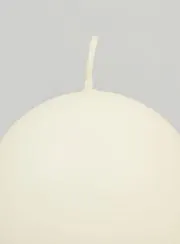 Decoratieve Bolkaars 80mm - Ivoorkleurig