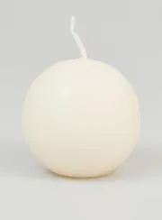 Decoratieve Bolkaars 60mm - Ivoorkleurig