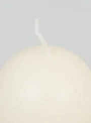 Decoratieve Bolkaars 60mm - Ivoorkleurig