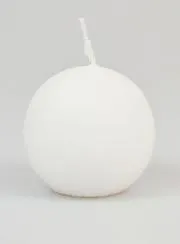 Decoratieve Bolkaars 60mm - Wit