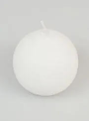 Decoratieve Bolkaars 60mm - Wit