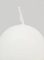 Decoratieve Bolkaars 60mm - Wit