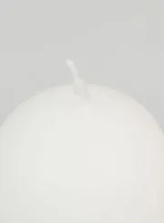 Decoratieve Bolkaars 60mm - Wit