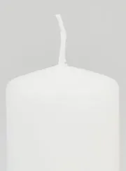 Decoratieve Stompkaars 70mm - Wit