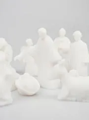 Complete Kerststal van Albast - 12 Beelden