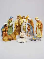 Kerststal met 11 Figuren