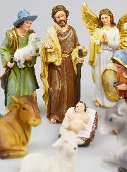 Kerststal met 11 Figuren
