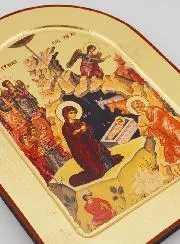 Icoon van de Aanbidding bij de Kribbe - 24 cm