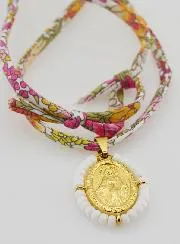 Wonderdadige Medaille met Kralen - Liberty Koord