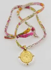 Religieus Collier Liberty Koord - Wonderdadige Medaille met Kralen
