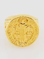 Zegelring Heilige Benedictus - Maat 59