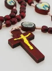 Rozenkrans van Maria Wonderdadige - Houten Kralen