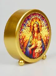 Verlichte Icoon - Maria met Kind