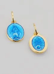 Wonderdadige Medaille van Verguld Zilver en Emaille - 13mm