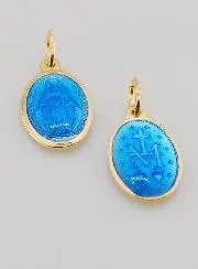 Wonderdadige Medaille van Verguld Zilver en Emaille - 17mm