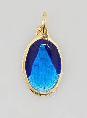 Wonderdadige Medaille van Verguld Zilver en Tweekleurig Emaille - 17mm